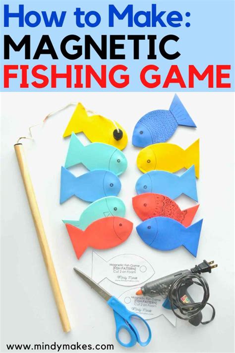 diy magnetic fishing game